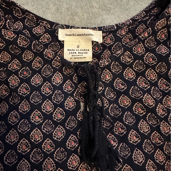 NWT beach lunch lounge blue dress size S - Picture 4 of 7